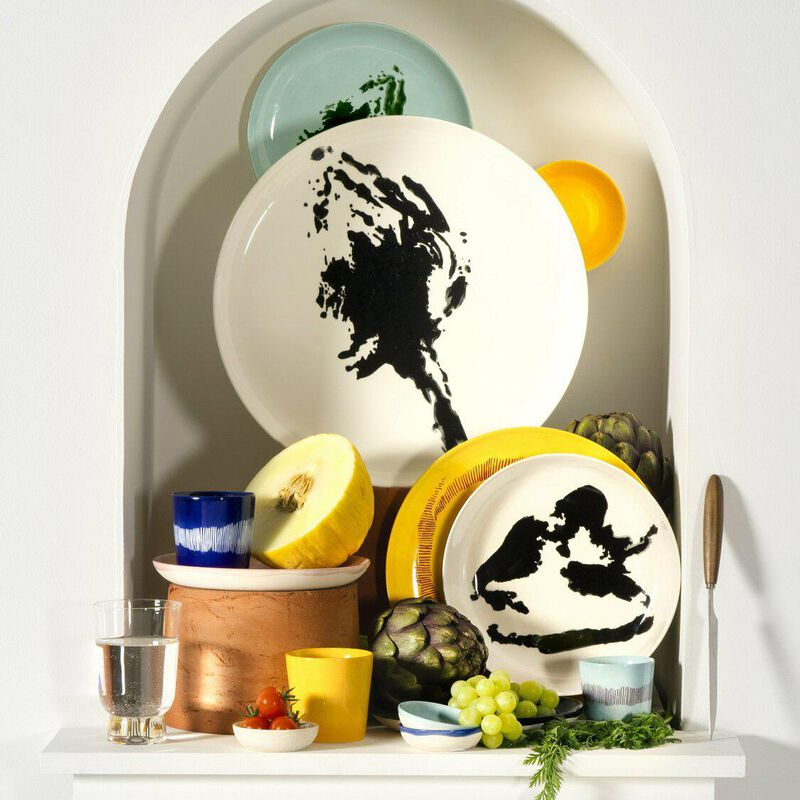 Ottolenghi Feast Serving Plate White Artichoke Black image number 1